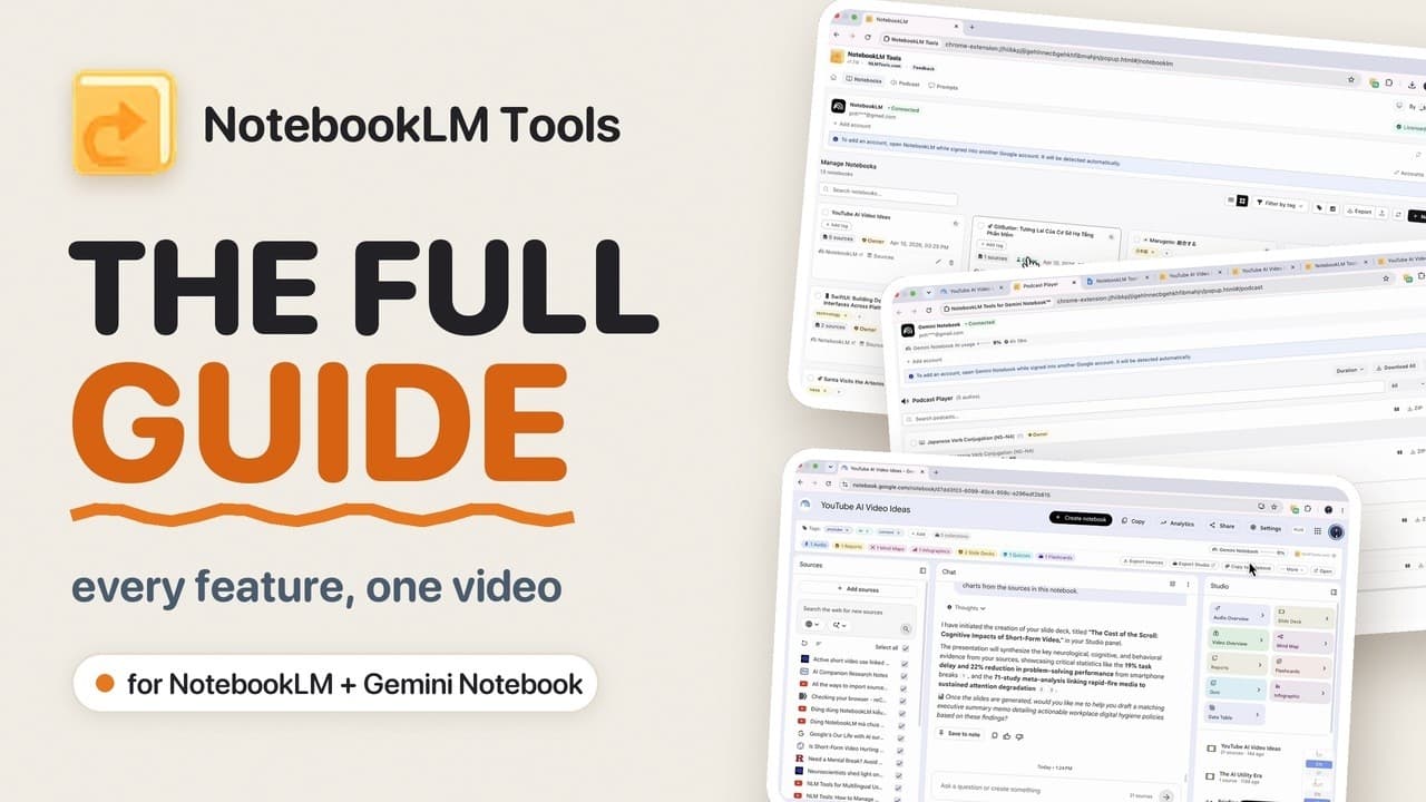 NotebookLM Tools: The Full Guide (2026) – Every Feature in One Video