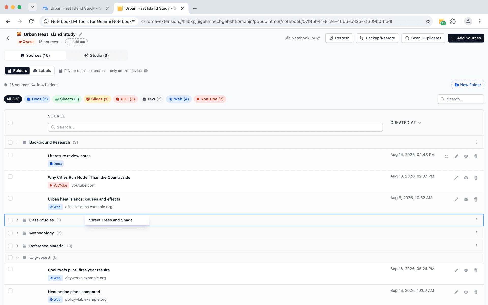 Drop Url Files/folders How to Organize NotebookLM Sources with Folders | NLM Tools