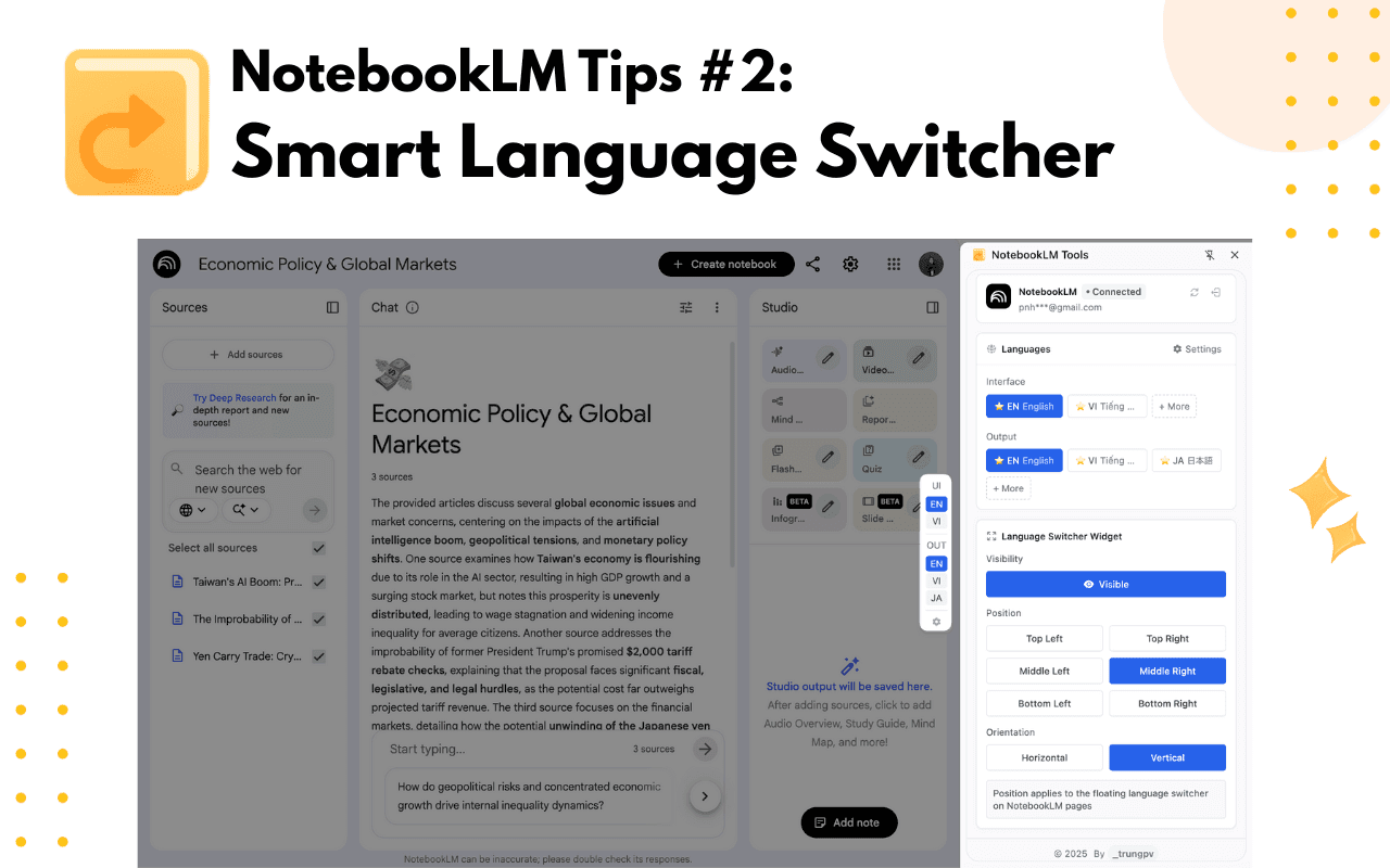 Mẹo NotebookLM #2: Giữ tập trung trong nghiên cứu đa ngôn ngữ
