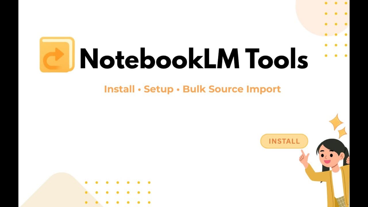NotebookLM Tools: Installation + Real Article Import Demo