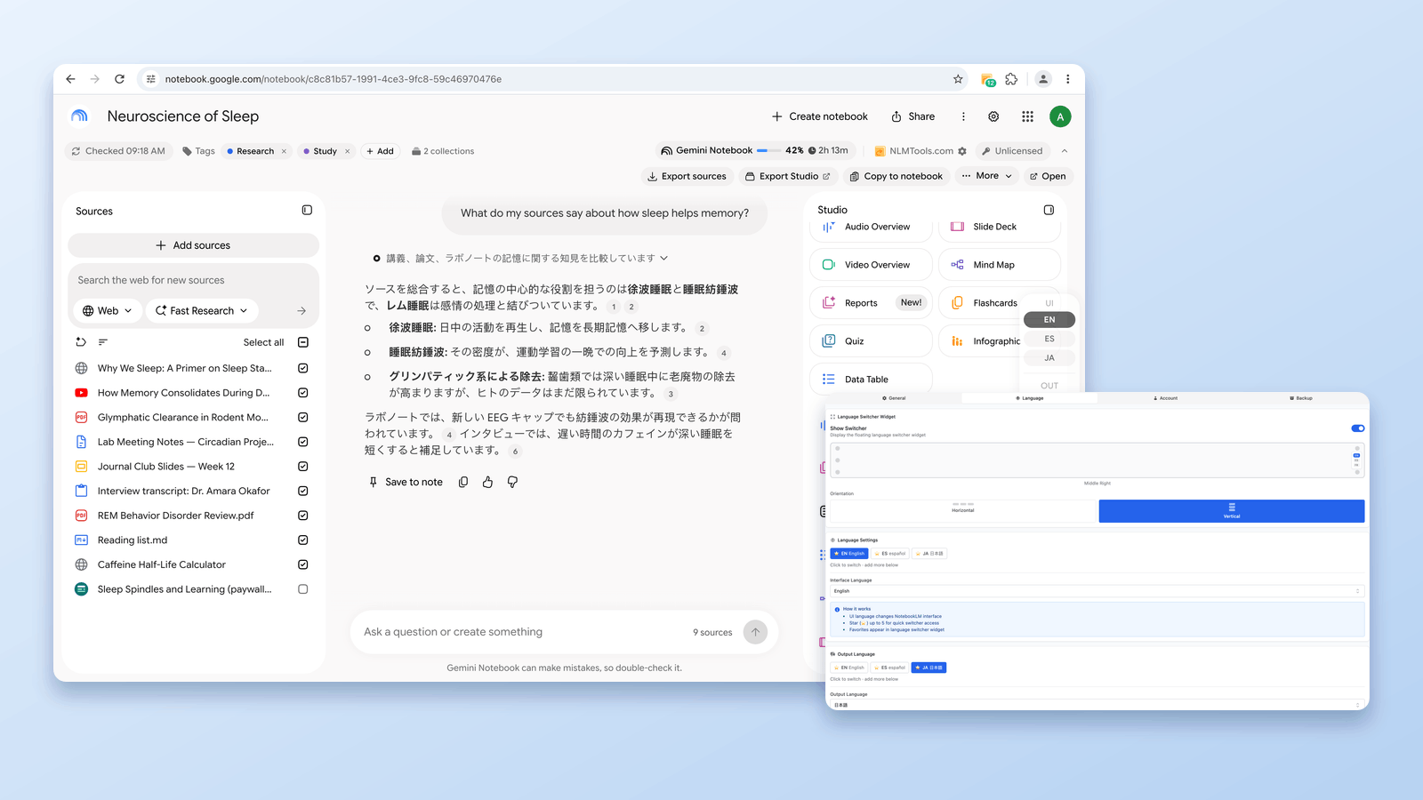 How to Change NotebookLM's Output Language (80 Languages, One Click)